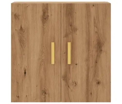 Sienas Skapītis, Koka Krāsa, 60X31X60 Cm, Inženierijas Koks Vidaxl