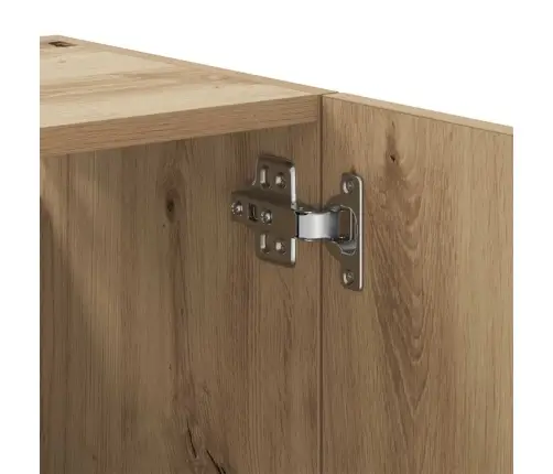 Sienas Skapītis, Koka Krāsa, 60X31X60 Cm, Inženierijas Koks Vidaxl