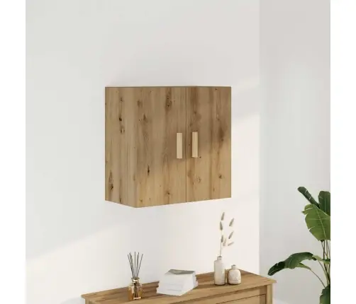 Sienas Skapītis, Koka Krāsa, 60X31X60 Cm, Inženierijas Koks Vidaxl