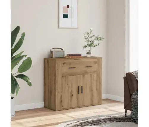 Šoninė Spintelė, Artisano Ąžuolo, 80X33X70cm Apdirbta Mediena