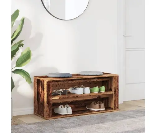 Apavu Plaukts, Veca Koka, 100X35X45 Cm, Inženierijas Koks Vidaxl