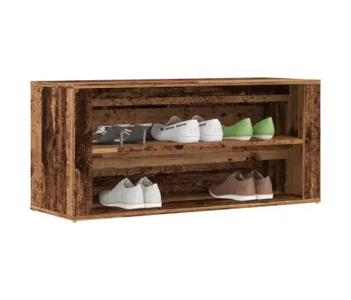 Apavu Plaukts, Veca Koka, 100X35X45 Cm, Inženierijas Koks Vidaxl