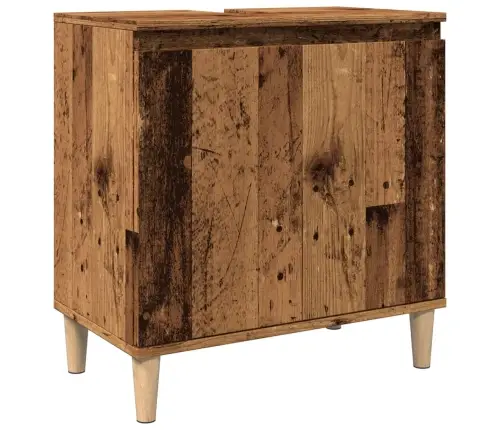 Izlietnes Skapītis, Veca Koka, 58X33X60 Cm, Inženierijas Koks Vidaxl