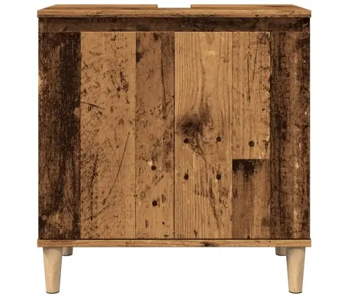 Izlietnes Skapītis, Veca Koka, 58X33X60 Cm, Inženierijas Koks Vidaxl