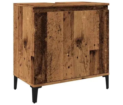Izlietnes Skapītis, Veca Koka, 58X33X60 Cm, Inženierijas Koks Vidaxl