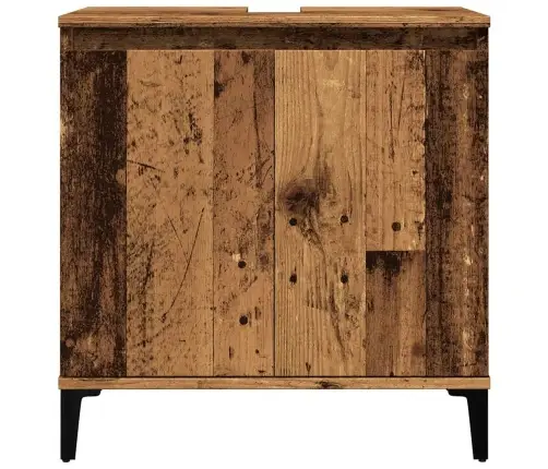 Izlietnes Skapītis, Veca Koka, 58X33X60 Cm, Inženierijas Koks Vidaxl