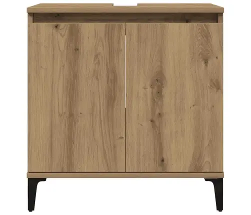 Izlietnes Skapītis, Koka Krāsa, 58X33X60 Cm, Inženierijas Koks Vidaxl