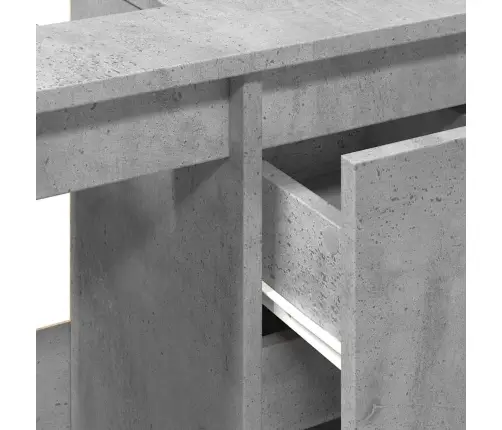 Izlietnes Skapītis Betona Pelēks 65X33X60 Cm Inženierijas Koks Vidaxl