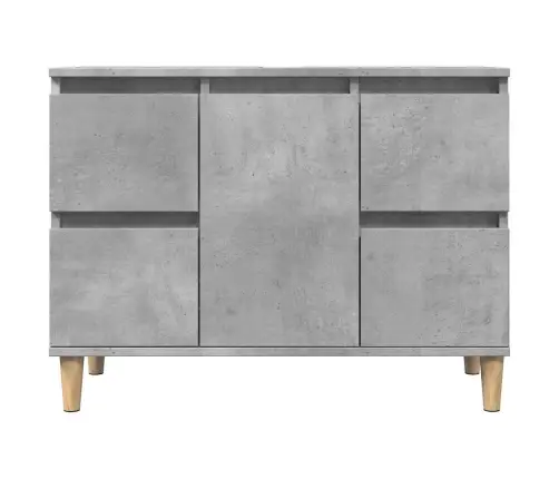 Izlietnes Skapītis, Betonpelēks, 80X33X60 Cm, Inženierijas Koks Vidaxl