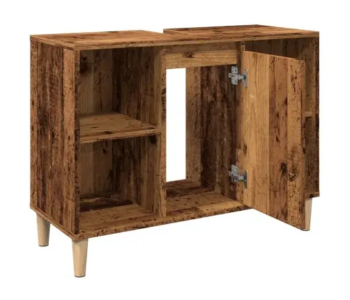 Vonios Kambario Spintelė, Medienos, 80X33X60cm Mediena