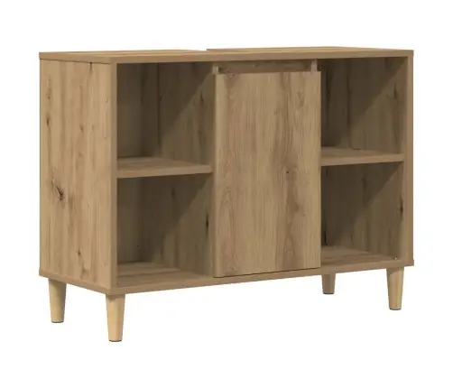 Vannasistabas Skapis Koka Krāsa 80X33X60 Cm Inženierijas Koks Vidaxl