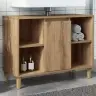 Vannasistabas Skapis Koka Krāsa 80X33X60 Cm Inženierijas Koks Vidaxl