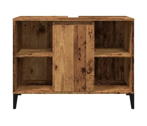 Izlietnes Skapītis, Veca Koka, 80X33X60 Cm, Inženierijas Koks Vidaxl