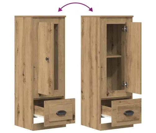 Augstais Skapītis Koka Krāsa 36X35,5X103,5 Cm Inženierijas Koks Vidaxl