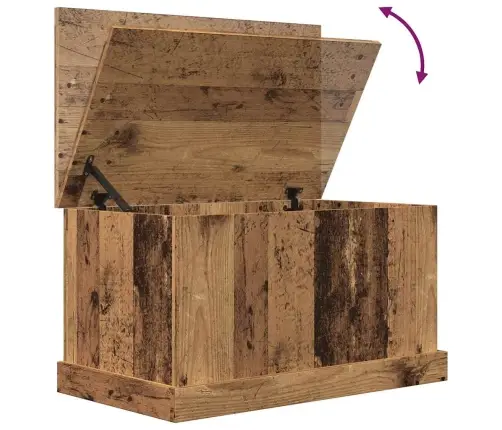 Uzglabāšanas Kaste, Veca Koka, 70X40X38 Cm, Inženierijas Koks Vidaxl