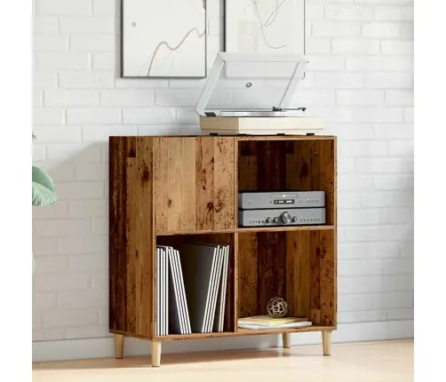 Ierakstu Skapītis, Veca Koka, 84,5X38X89 Cm, Inženierijas Koks Vidaxl