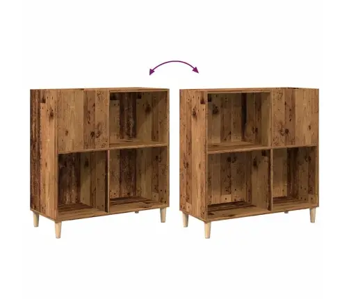 Ierakstu Skapītis, Veca Koka, 84,5X38X89 Cm, Inženierijas Koks Vidaxl