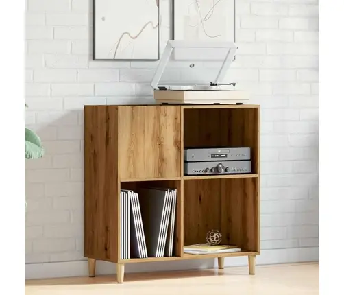 Ierakstu Skapītis, Koka Krāsa, 84,5X38X89 Cm, Inženierijas Koks Vidaxl