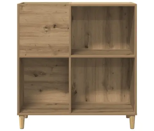 Ierakstu Skapītis, Koka Krāsa, 84,5X38X89 Cm, Inženierijas Koks Vidaxl