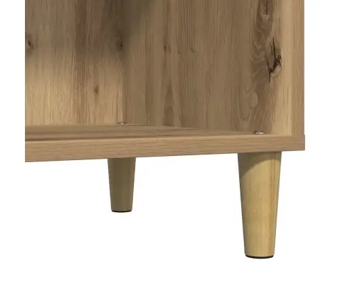 Ierakstu Skapītis, Koka Krāsa, 84,5X38X89 Cm, Inženierijas Koks Vidaxl