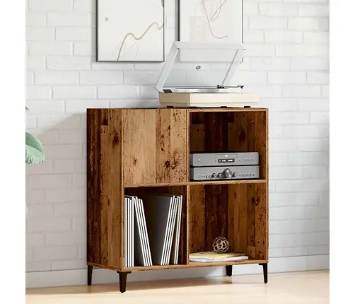 Ierakstu Skapītis, Veca Koka, 84,5X38X89 Cm, Inženierijas Koks Vidaxl