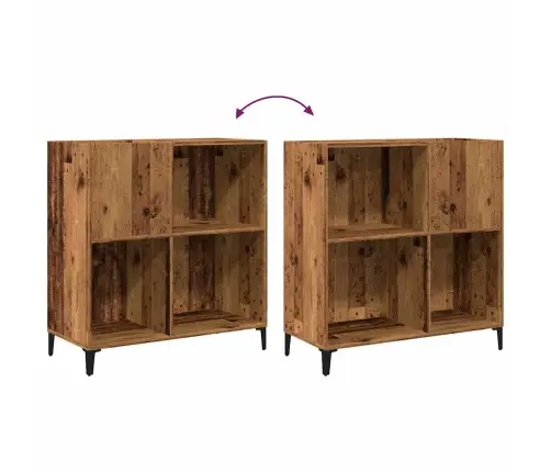 Ierakstu Skapītis, Veca Koka, 84,5X38X89 Cm, Inženierijas Koks Vidaxl