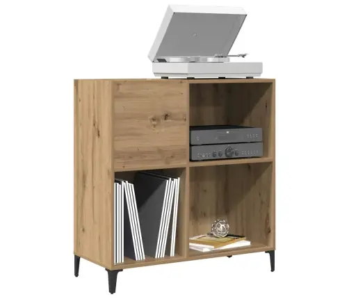 Ierakstu Skapītis, Koka Krāsa, 84,5X38X89 Cm, Inženierijas Koks Vidaxl