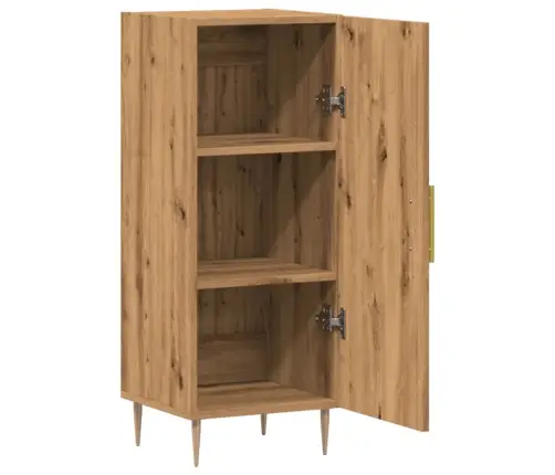 Kumode, Koka Krāsa, 34,5X34X90 Cm, Inženierijas Koks Vidaxl