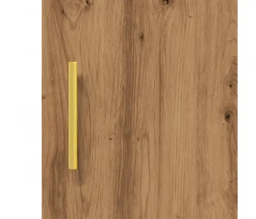 Kumode, Koka Krāsa, 34,5X34X90 Cm, Inženierijas Koks Vidaxl