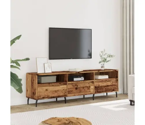 Tv Skapītis, Veca Koka, 150X30X44,5 Cm, Inženierijas Koks Vidaxl