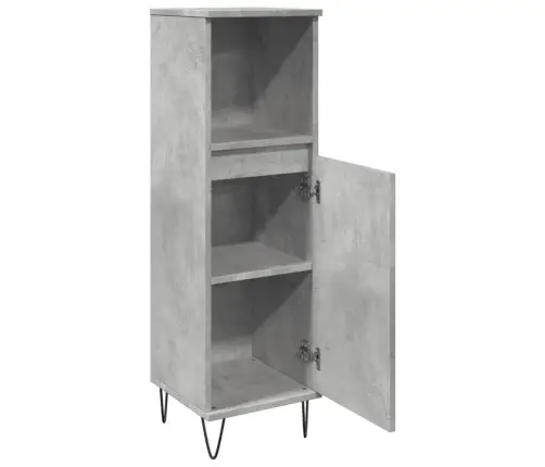 Vannasistabas Skapītis, Pelēks, 30X30X100 Cm, Inženierijas Koks Vidaxl Vannasistabas Skapītis, Pelēks, 30X30X100 Cm, Inženierijas Koks Vidaxl