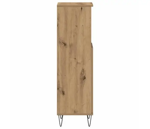 Vannasistabas Skapītis Koka Krāsa 30X30X100Cm Inženierijas Koks Vidaxl