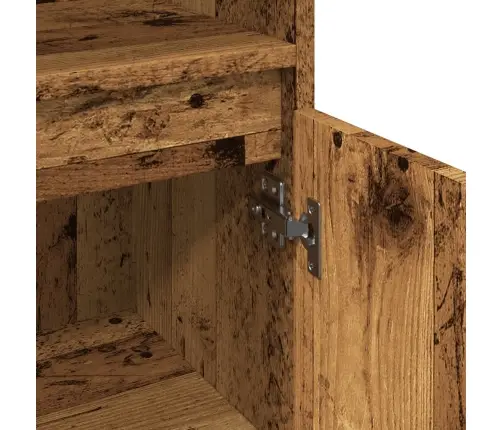 Vannasistabas Skapītis Veca Koka 30X30X100 Cm Inženierijas Koks Vidaxl