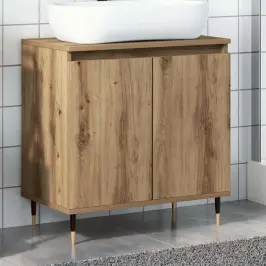 Vannasistabas Skapītis Koka Krāsa 58X33X60 Cm Inženierijas Koks Vidaxl