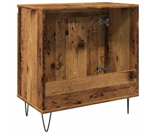 Vannasistabas Skapītis Veca Koka 58X33X60 Cm Inženierijas Koks Vidaxl
