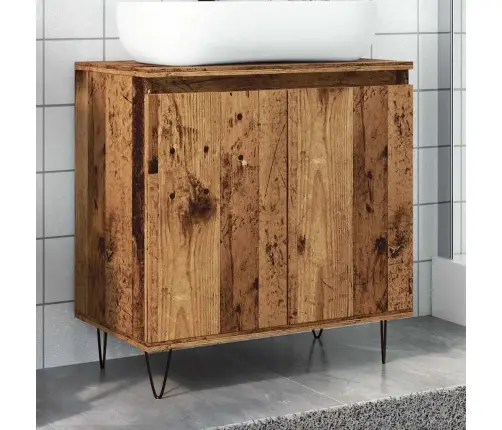 Vannasistabas Skapītis Veca Koka 58X33X60 Cm Inženierijas Koks Vidaxl