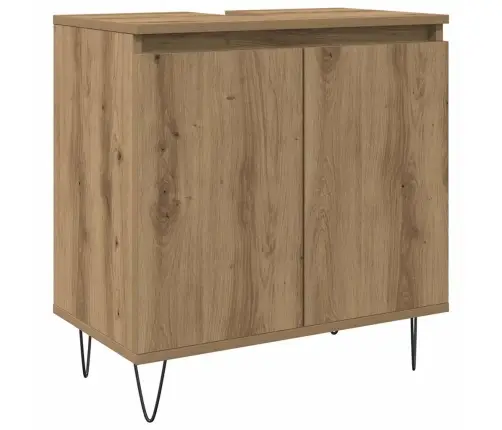 Vannitoakapp, Käsitöötamm, 58 X 33 X 60 cm Tehispuit Vannitoakapp, Käsitöötamm, 58 X 33 X 60 cm Tehispuit