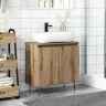 Vannitoakapp, Käsitöötamm, 58 X 33 X 60 cm Tehispuit Vannitoakapp, Käsitöötamm, 58 X 33 X 60 cm Tehispuit