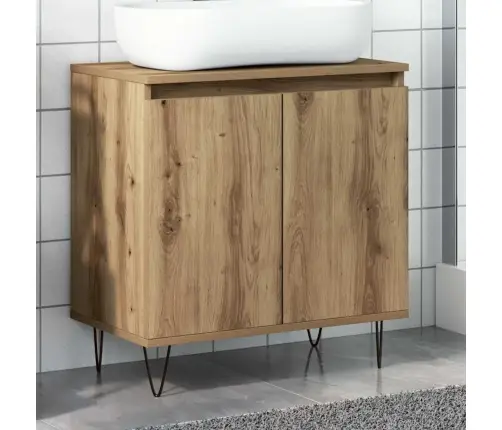 Vannitoakapp, Käsitöötamm, 58 X 33 X 60 cm Tehispuit Vannitoakapp, Käsitöötamm, 58 X 33 X 60 cm Tehispuit