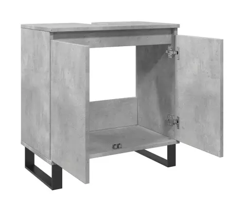 Vonios Kambario Spintelė, Betono Pilka, 58X33X60cm Mediena