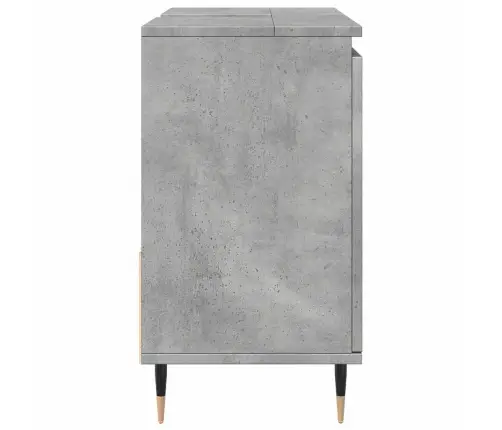 Vannasistabas Skapītis, Pelēks, 65X33X60 Cm, Inženierijas Koks Vidaxl