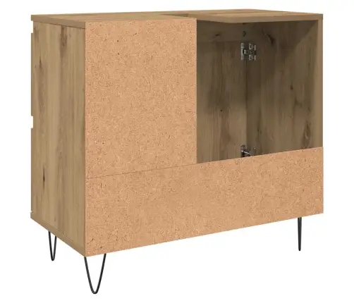 Vannasistabas Skapītis Koka Krāsa 65X33X60 Cm Inženierijas Koks Vidaxl