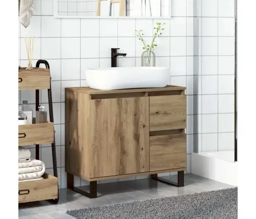 Vannitoa Valamukapp, Käsitöötamm, 65 X 33 X 60 cm Tehispuit