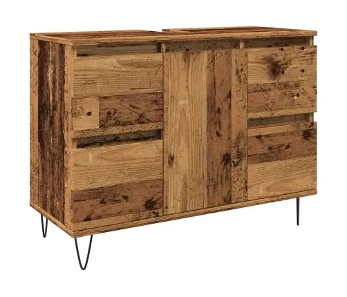 Vannasistabas Skapis, 80X33X60 Cm, Konstruēts Koks, Veca Koka Vidaxl Vannasistabas Skapis, 80X33X60 Cm, Konstruēts Koks, Veca Koka Vidaxl