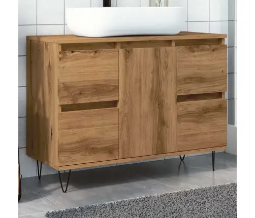 Vonios Kambario Spintelė, Artisano Ąžuolo, 80X33X60cm Mediena