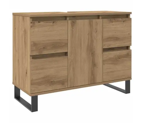 Vonios Kambario Spintelė, Artisano Ąžuolo, 80X33X60cm Mediena