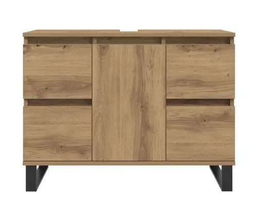 Vonios Kambario Spintelė, Artisano Ąžuolo, 80X33X60cm Mediena