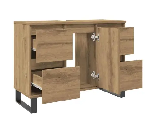 Vonios Kambario Spintelė, Artisano Ąžuolo, 80X33X60cm Mediena