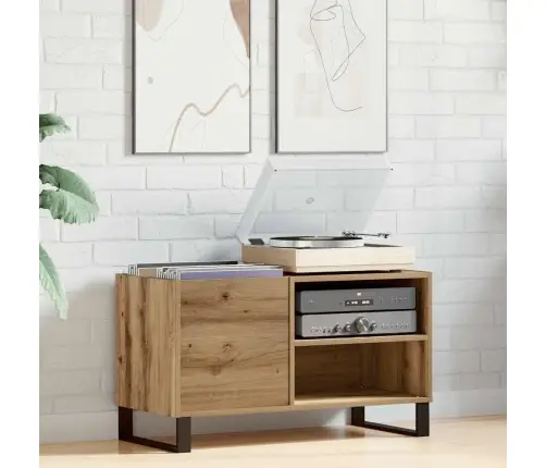 Ierakstu Skapītis, Koka Krāsa, 84,5X38X48 Cm, Inženierijas Koks Vidaxl