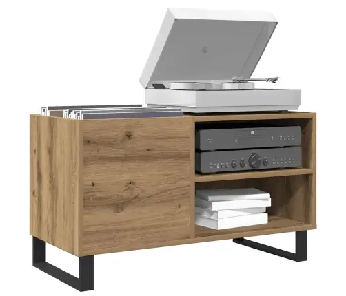 Ierakstu Skapītis, Koka Krāsa, 84,5X38X48 Cm, Inženierijas Koks Vidaxl